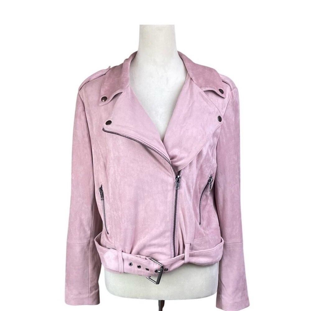 BB Dakota Light Pink Leather Jacket